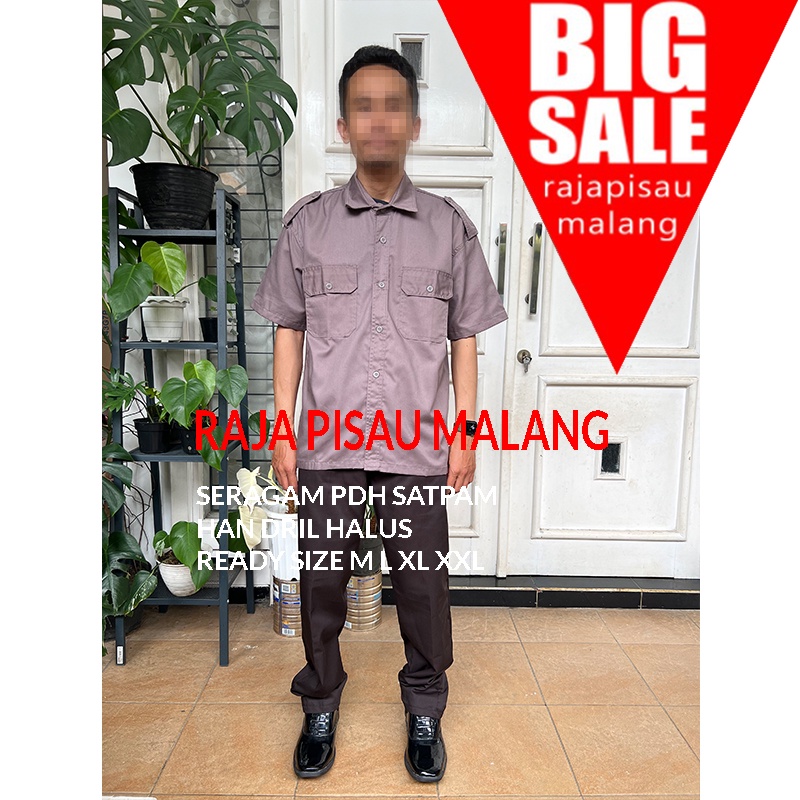 Baju seragam satpam -terbaru PDH Bahan GAIA Neo Premium (1 Stel) - S