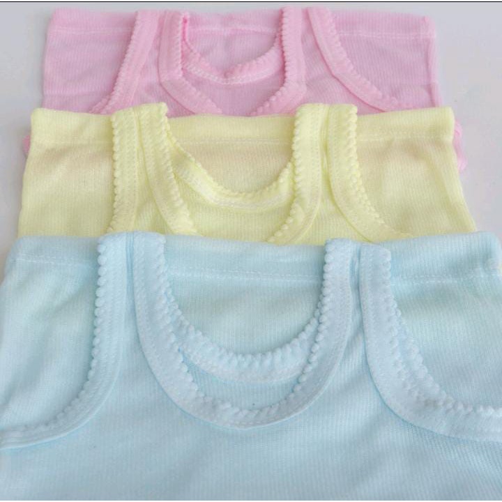 Singlet Anak Dai-cy Polos Putih/Warna Size S-3L isi 6 pcs