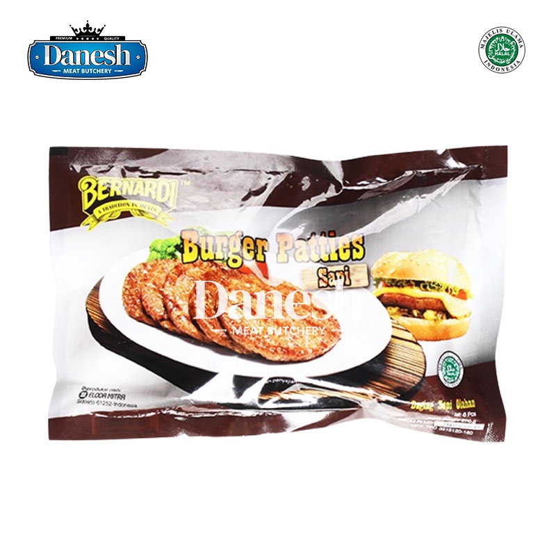 Jual BERNARDI Burger Patties Sapi Frozen Food Makanan Beku Halal