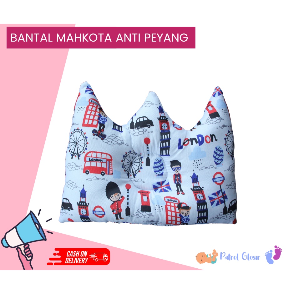 Bantal Bayi Anti Peyang Model Mahkota