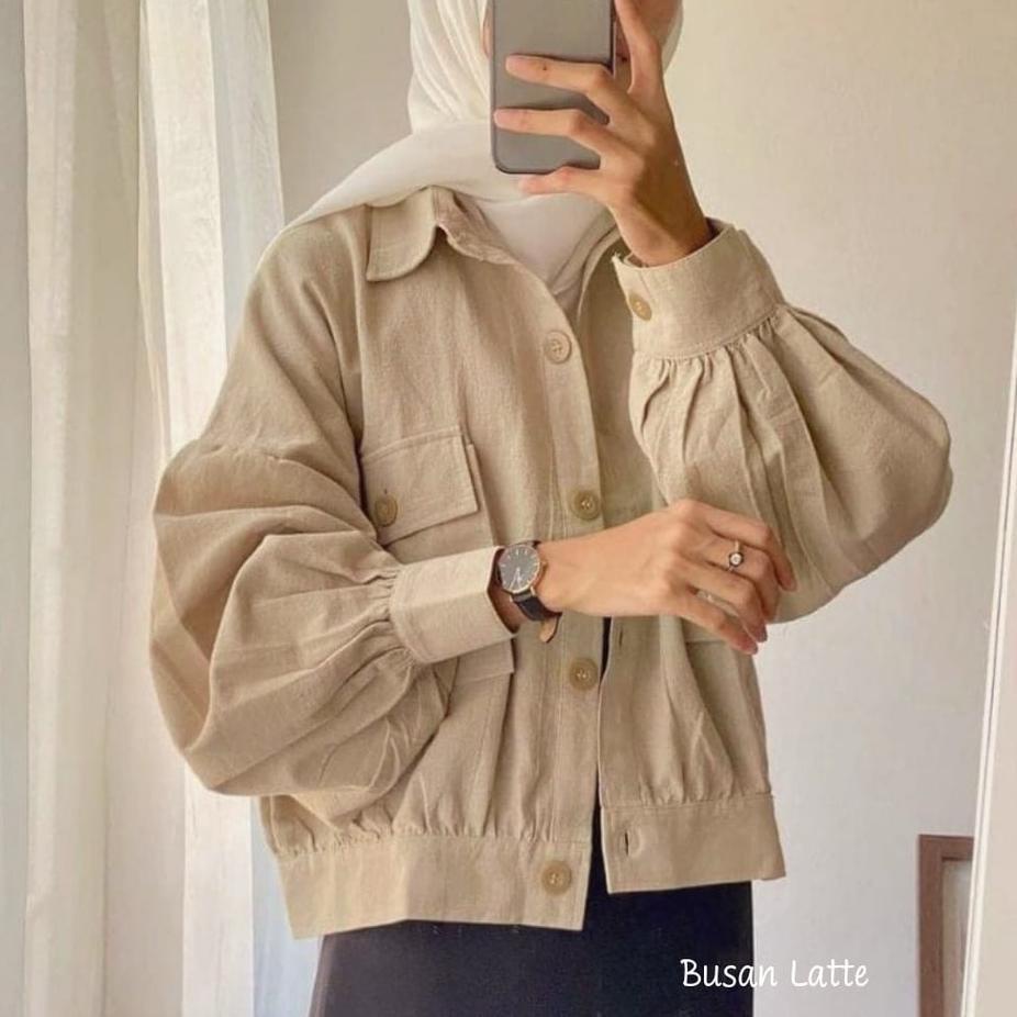Sale Orimoza Busan jaket linen wanita