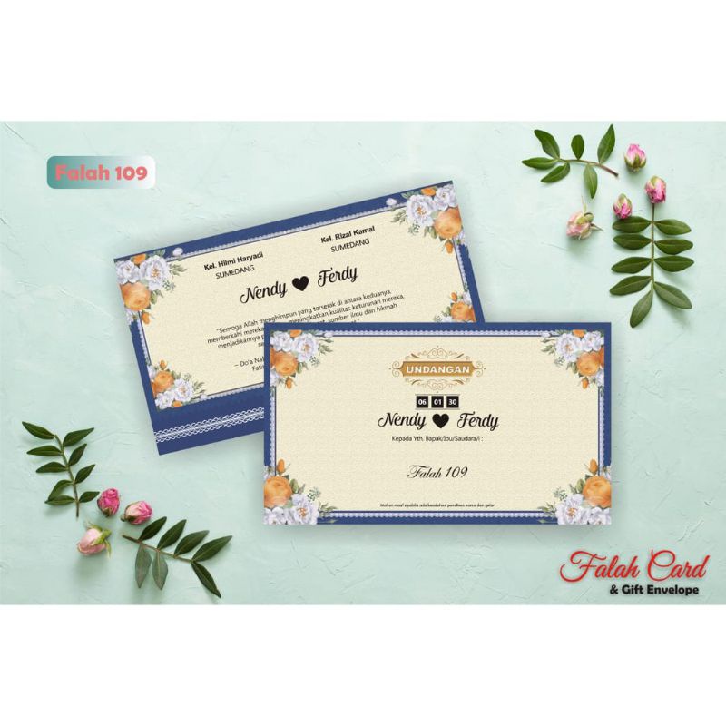 Undangan Pernikahan Murah Falah 109