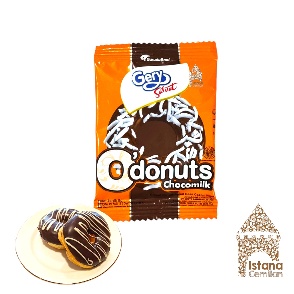 Gery O'Donuts Biskuit Cokelat Susu Bentuk Donut SATUAN