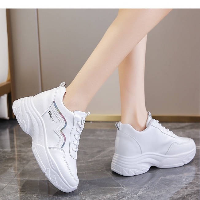 Sepatu Putih Wanita Import Perempuan Sepatu Cewek Sneakers Terbaru Olahraga Jalan Modis SP-126