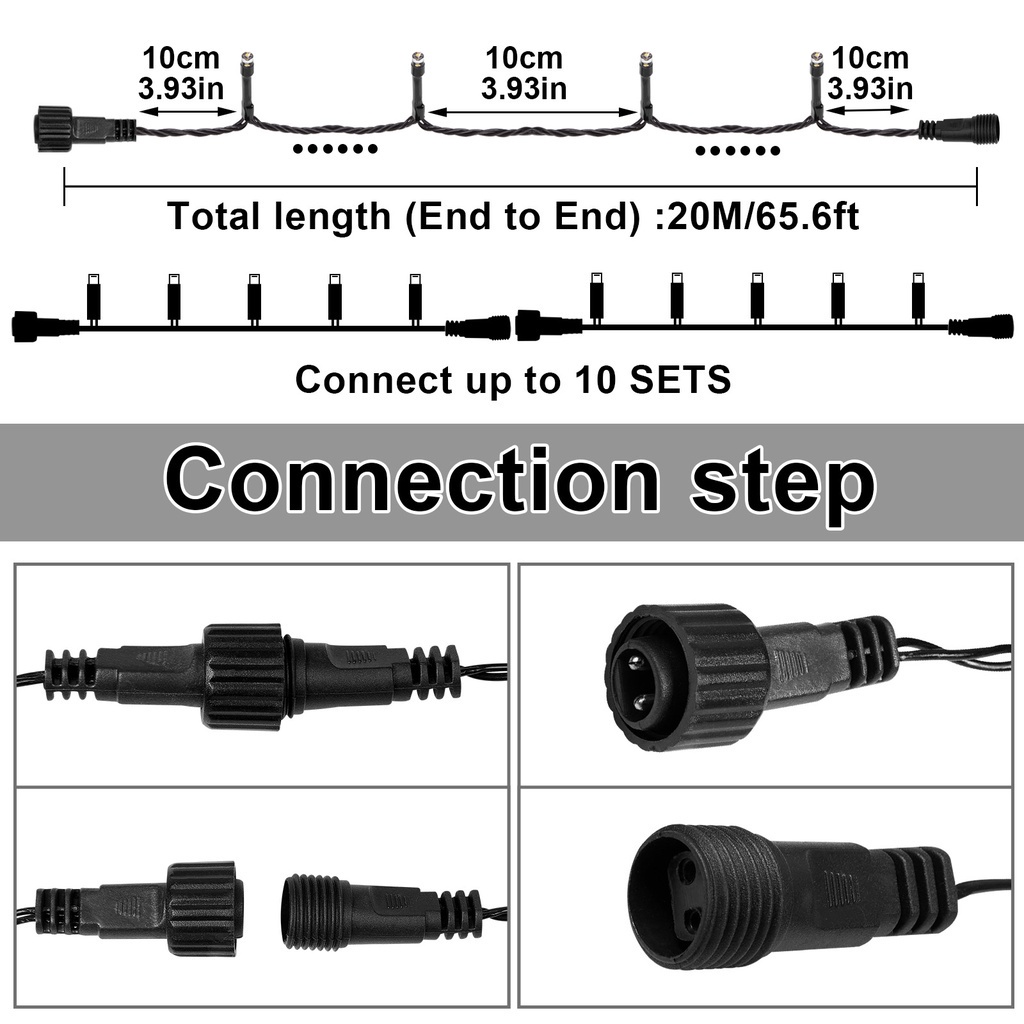 Lampu Tumblr Lampu Peri Natal LED 10M 100LED lampu dekorasi Natal Lampu Peri LED String Lampu Peri lampu hias led lampu dekorasi murah