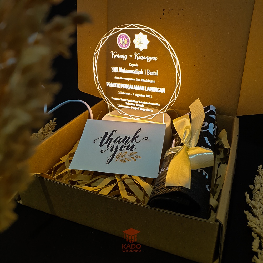 LED Akrilik Cutting Custom Kenang-Kenangan PKL