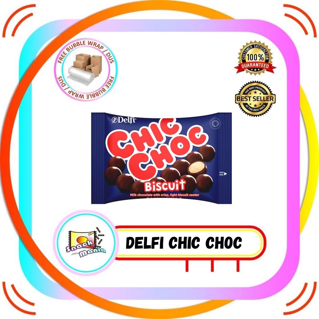 

Delfi CHIC CHOC Chocolate Biscuit Cokelat Susu Biskuit Coklat 50 gr