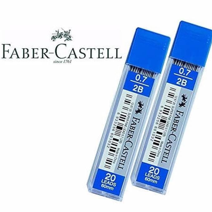 

ISI PENSIL FABER CASTELL 2B Lead Superfine 0.7mm / TUBE