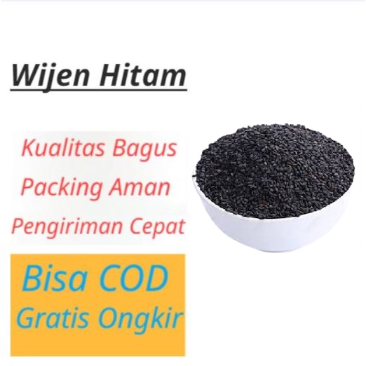 

Wijen Hitam 100 gram Kualitas Bagus / Black Sasame / Baham Kue / Rempah / Bumbu Dapur / Bumbu Masakan