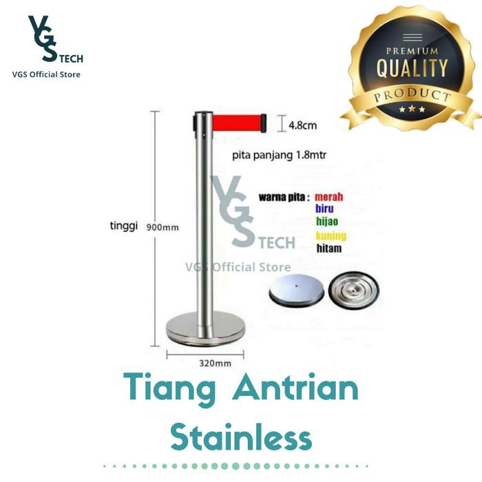 

PROMO Standing Barrier Tiang Antrian Railing Stand Pembatas Antrian