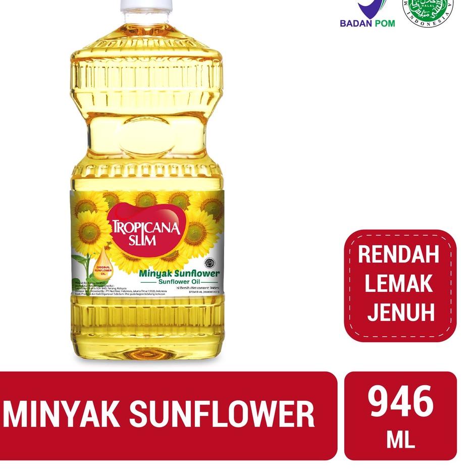 

Diskon✔️Tropicana Slim Minyak Sunflower 946ml - Minyak Baik 100% Pure Sunflower Oil|RA7