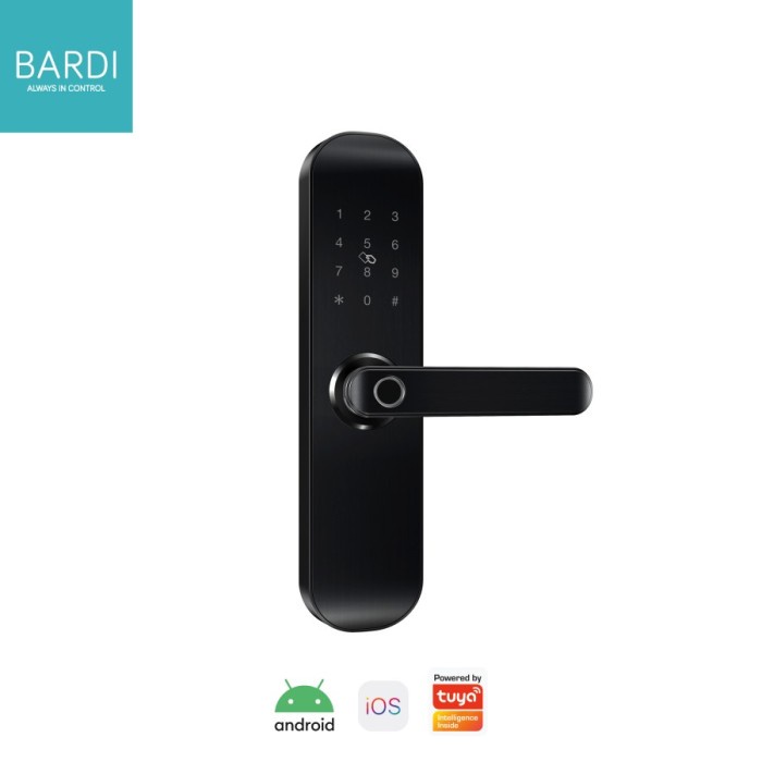 BARDI Smart Door Lock Handle Waterproof RFID (Kunci Pintu Digital)