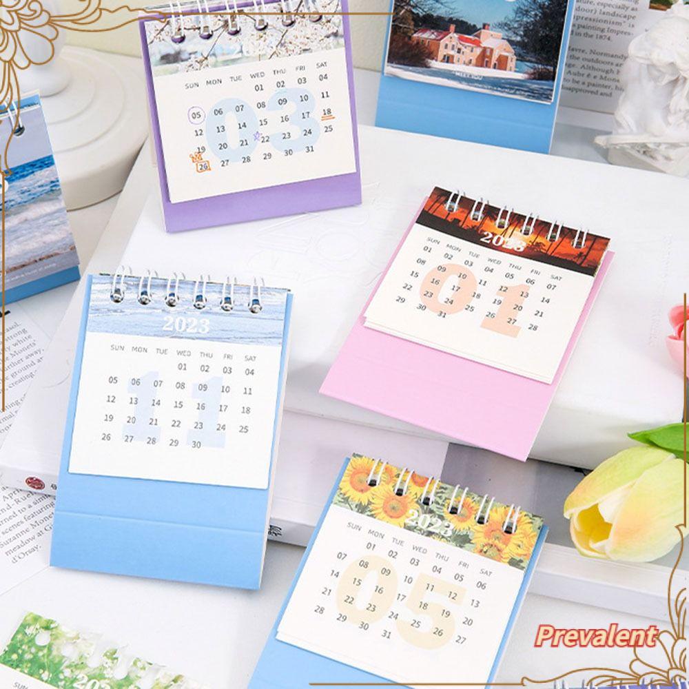 Preva Kalender Mini Perencanaan Waktu Cetak Kalender Jadwal Planner Planner Bulanan Aksesoris Meja