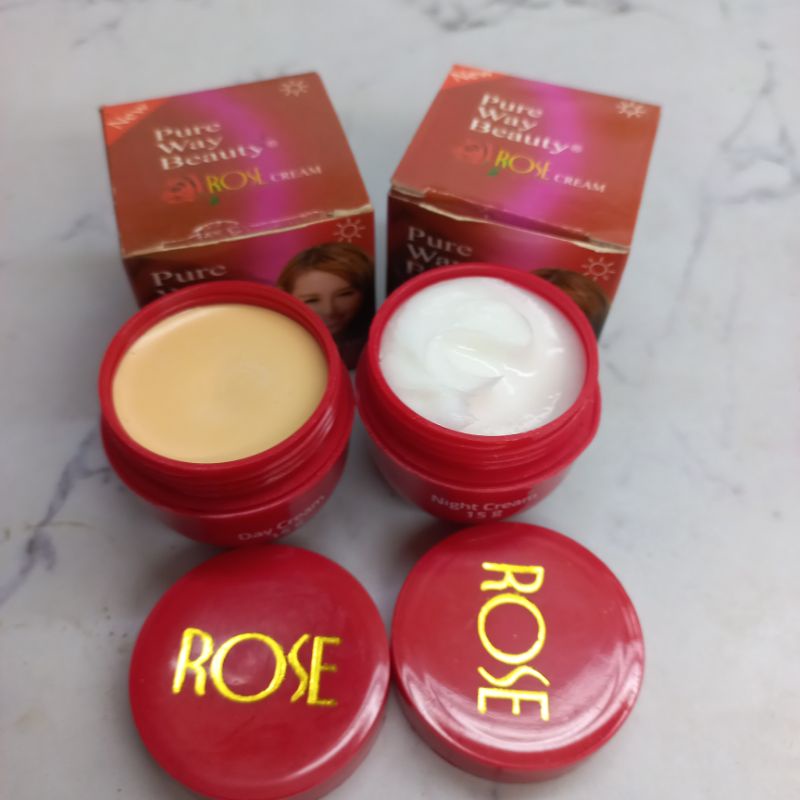 BPOM PAKET ROSE PUREWAY (SABUN.TONER.SERUM.CREAM SIANG.CREAM MALAM)