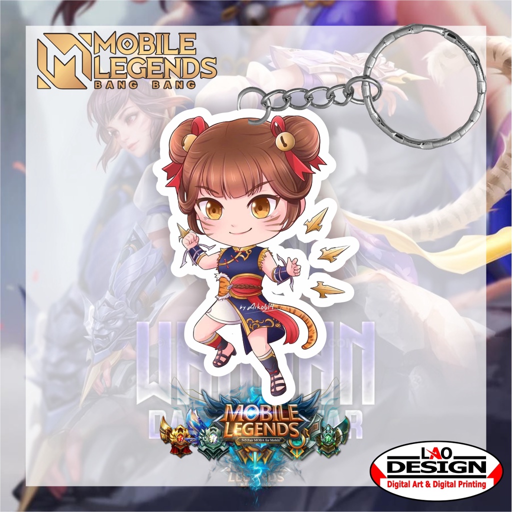 Gantungan Kunci Wanwan Mobile Legend - Gantungan Kunci Akrilik - Ganci Akrilik - Gantungan Kunci Her