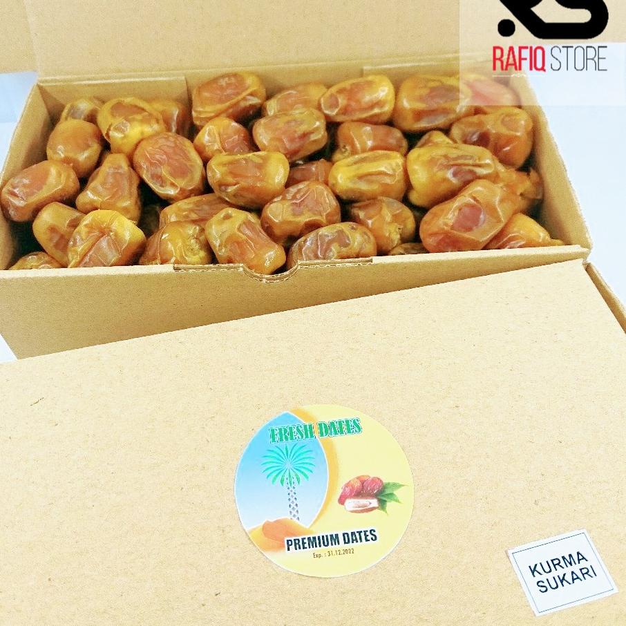 

BIG DISKON Kurma Sukari Segar 1kg/ Kurma Sukari Basah (kardus) ❀ 894