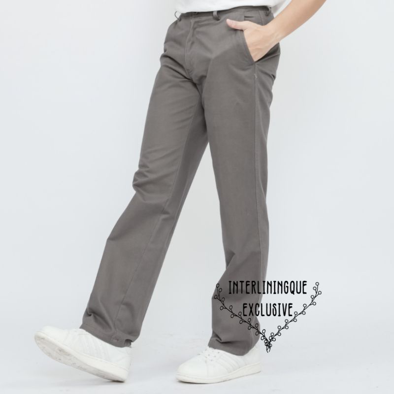 CELANA BAHAN | KERJA | FORMAL| KANTOR | IMPORT | KATUN | PANJANG | HITAM | DASAR PRIA