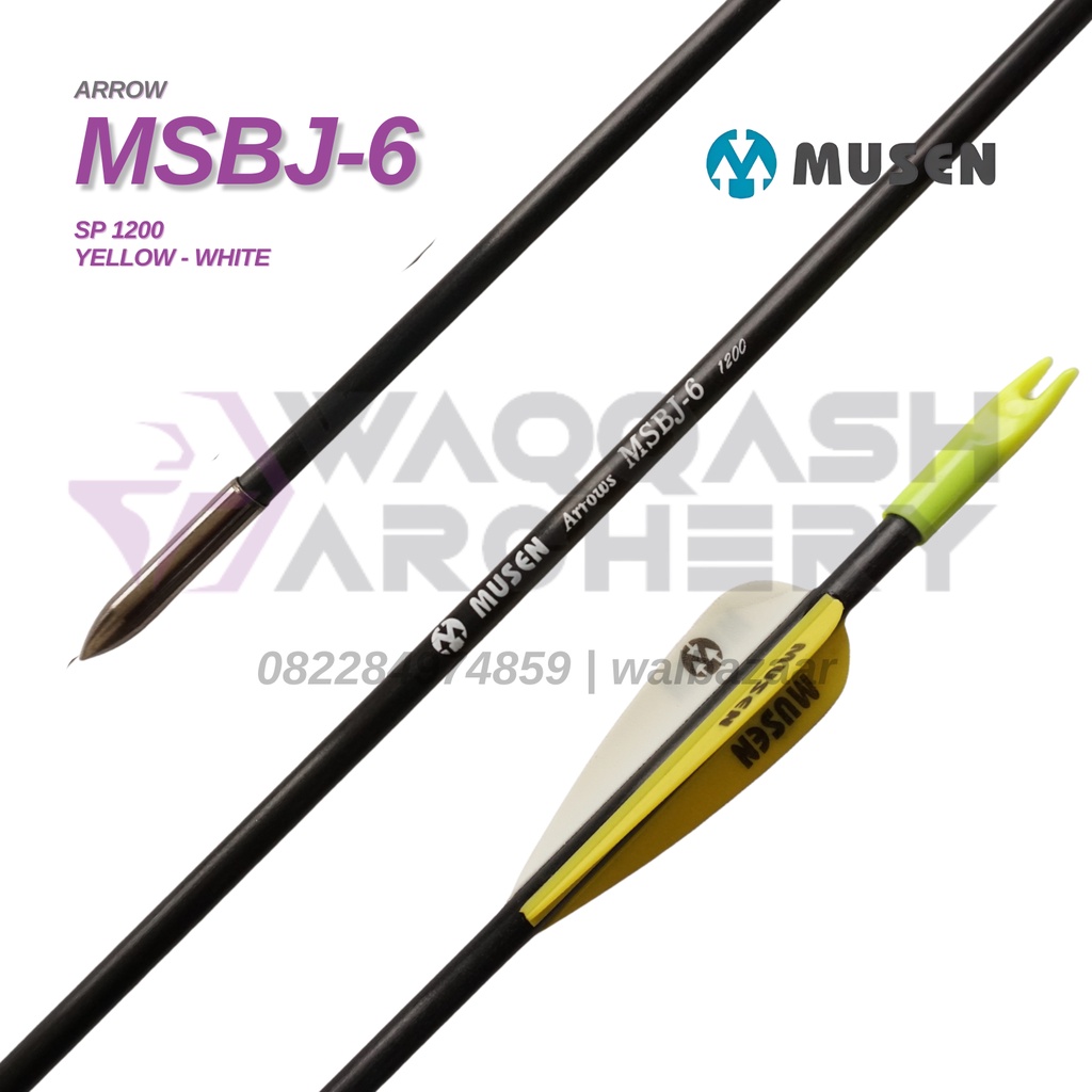 MUSEN MSBJ-6 FIBERGLASS Arrow Anak Panah Fiber Spine 1200