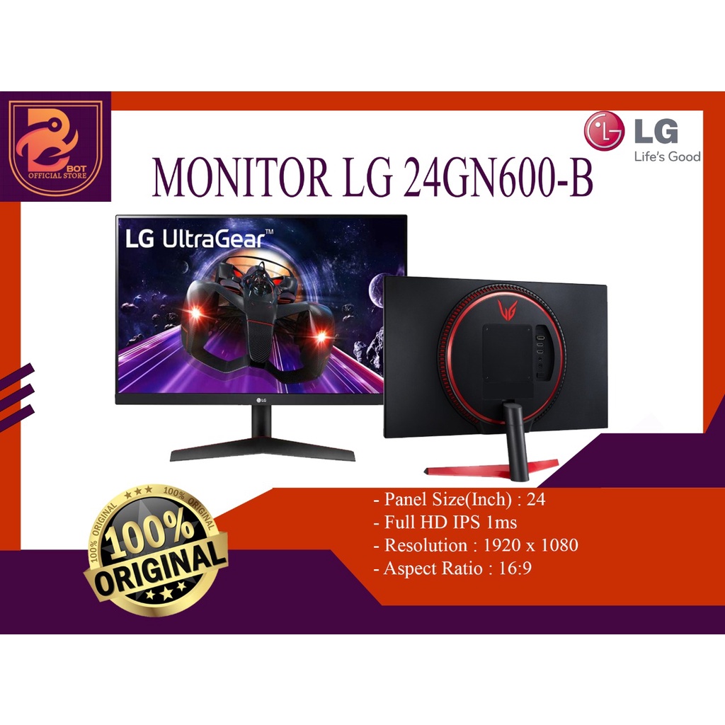 Jual Monitor LED LG 24GN600 / 24GN600-B IPS 144hz HDR Freesync ...