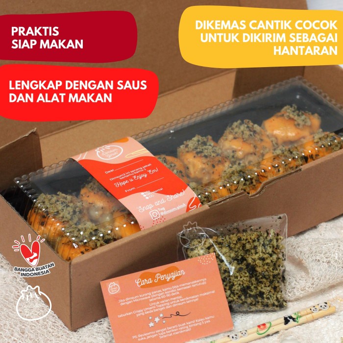 

Dimsum Mentai Ginuk Mix 4 Rasa Isi 12, To Eat Bukan Bakpao Hakao Tx0776