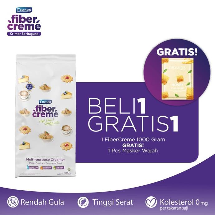

FiberCreme 1000gr GRATIS Masker Wajah