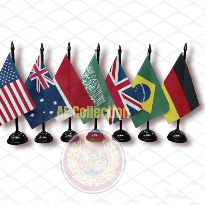 

[KODE ZQ7OW] Bendera Meja Negara Plus Tiang Kayu