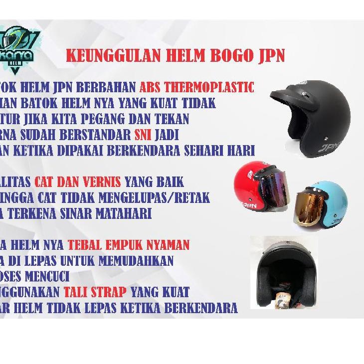 New Promote Helm Bogo Retro Hijau Army Dop