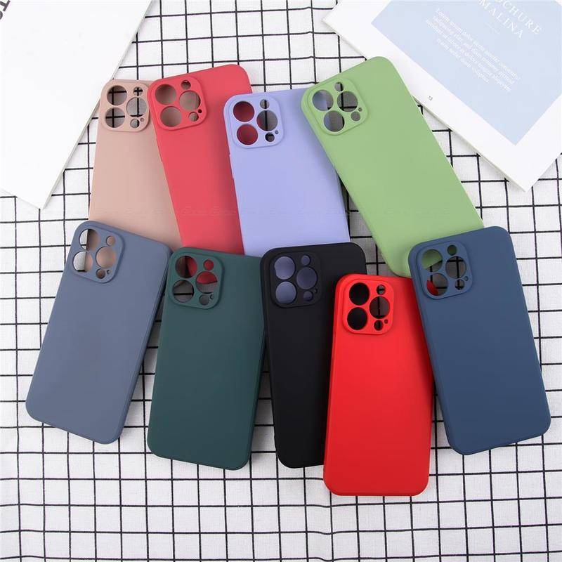 Untuk OPPO Temukan X2 X3 X5 Pro Warna Permen Silikon Cair Perlindungan Penuh Tipis Soft Cover Phone Case Untuk OPPO F15 F19 F19s Pro Plus