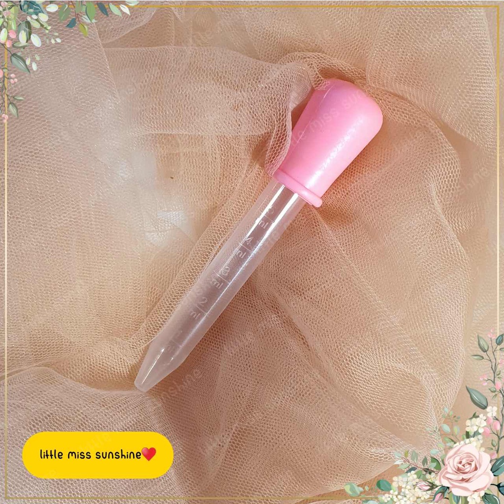 Pipet 11cm Handle Rubber Besar 5ml Kecil 2,5ml  Food Grade Baby Pipet Takaran Plastik Plastic Pipette Alat Laboratorium Transfer Cairan Tetesan Pemindah Pengambil Cair Liquid Perlengkapan Peralatan Sedot Penyedot Tools Grosir Termurah Little Miss Sunshine