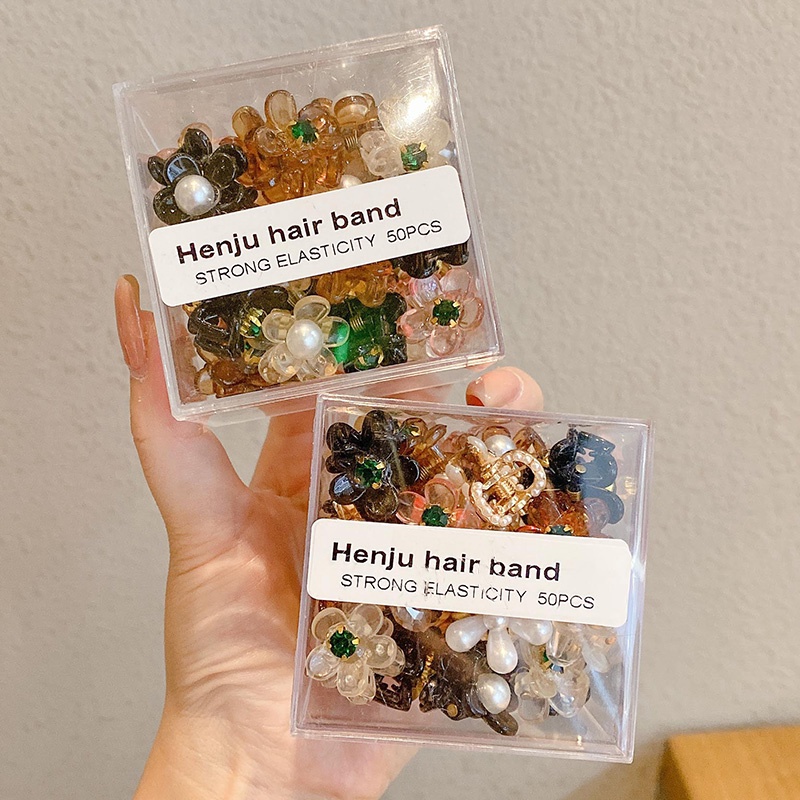 Korean Small Clip Flower Hair Clip Poni Klip Bunga Samping Klip Kecil Hiasan Kepala