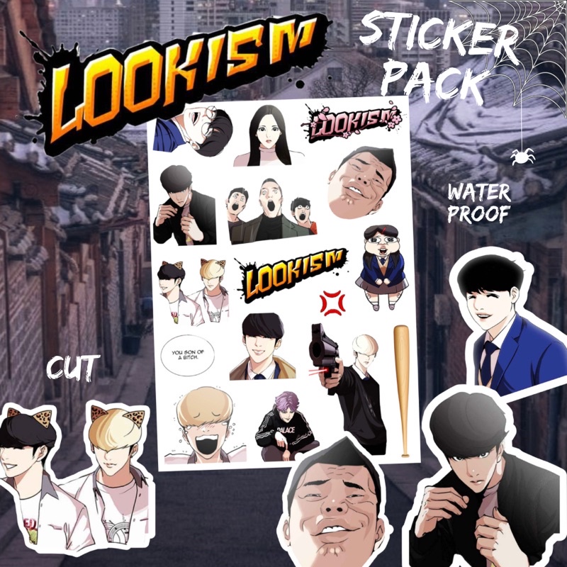 

STIKER LOOKISM anti air sudah dipotong aesthetic sticker by 777stickers