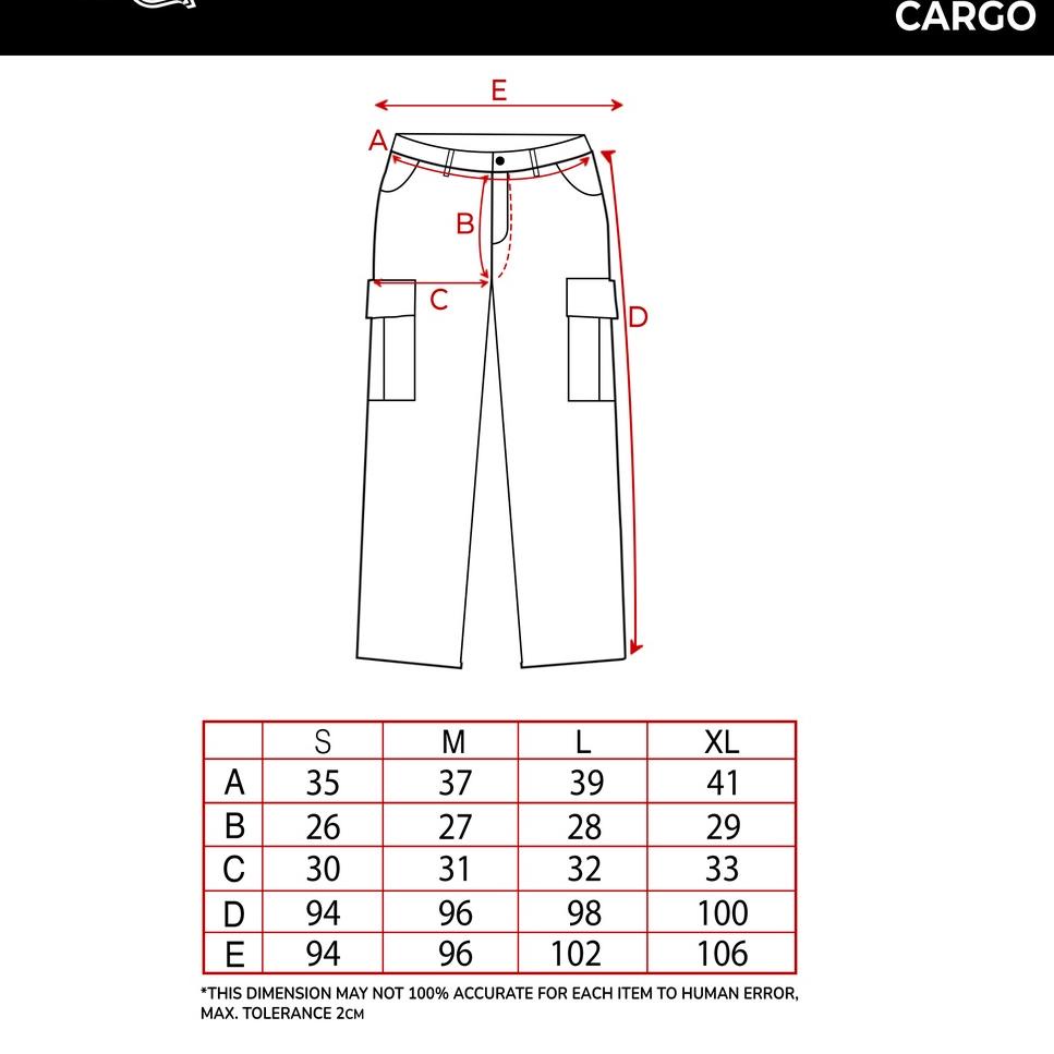 New Sale GutenInc - Celana Kargo Pria Leone Cargo Pants Black