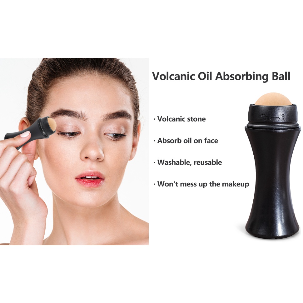 ROLLER PENYERAP MINYAK WAJAH OIL ABSORBING ROLLER VOLCANIC FACE ROLLER STICK PENYERAP MINYAK WAJAH MASSAGE PORTABLE FACE ROLL