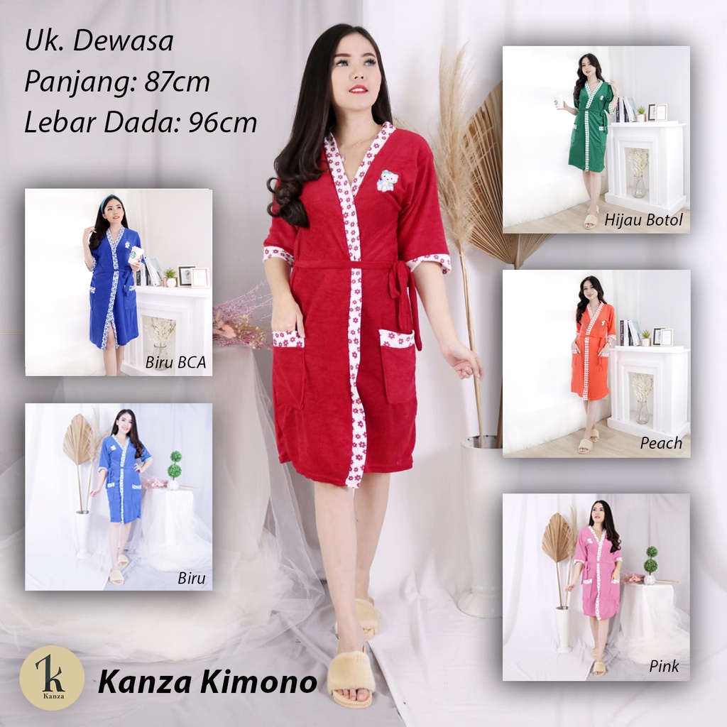 KIMONO HANDUK DEWASA L/JUBAH MANDI/KIMONO MURAH LEMBUT/HANDUK MANDI KIMONO