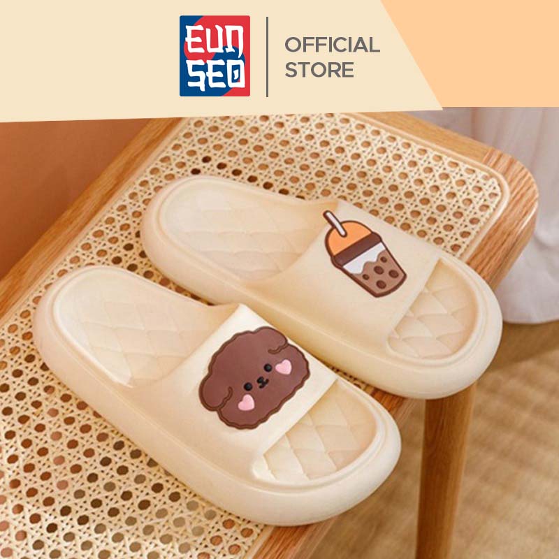 Sandal Wanita Empuk Anti Slip Motif Boba Sheep Sandal Fashion Korea EUNSEO