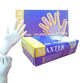 ⇳ Sarung Tangan Latex Maxter Exam Gloves isi 100pcs / Sarung tangan Latex/ Sarung Tangan Medis ぢ