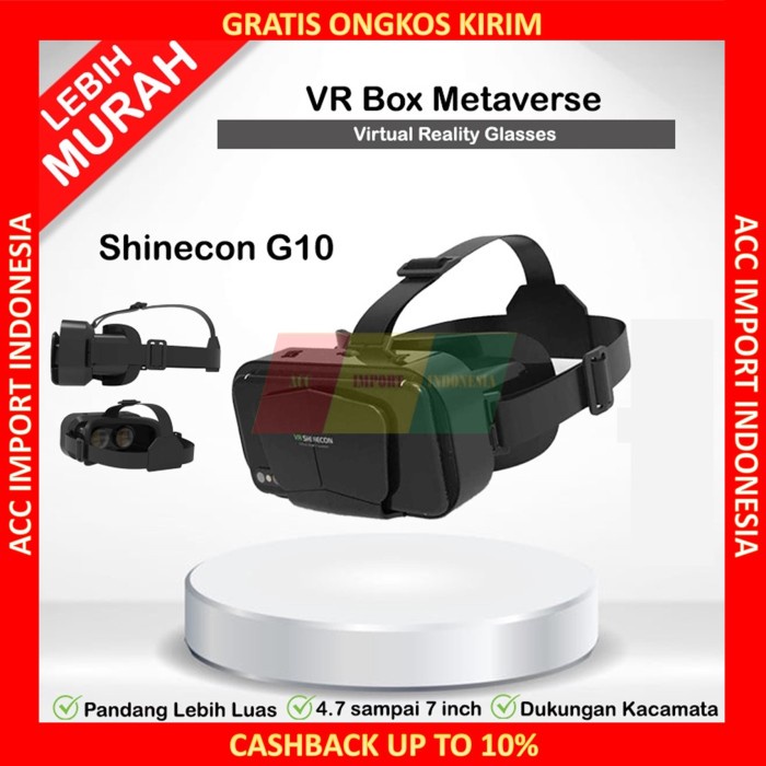 Vr Virtual Reality Shinecon G10 3D Vr Box 7 Inch Imax Smartphone Glasses