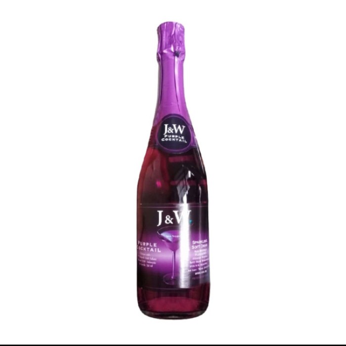 

J&W sparkling cocktail purple soft drink 750ml