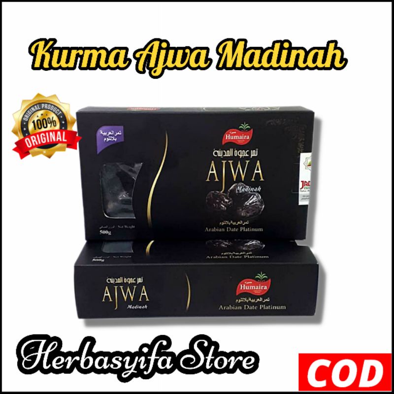 Kurma Ajwa Humaira - Kurma Nabi 500 gram - Kurma ajwa sultan