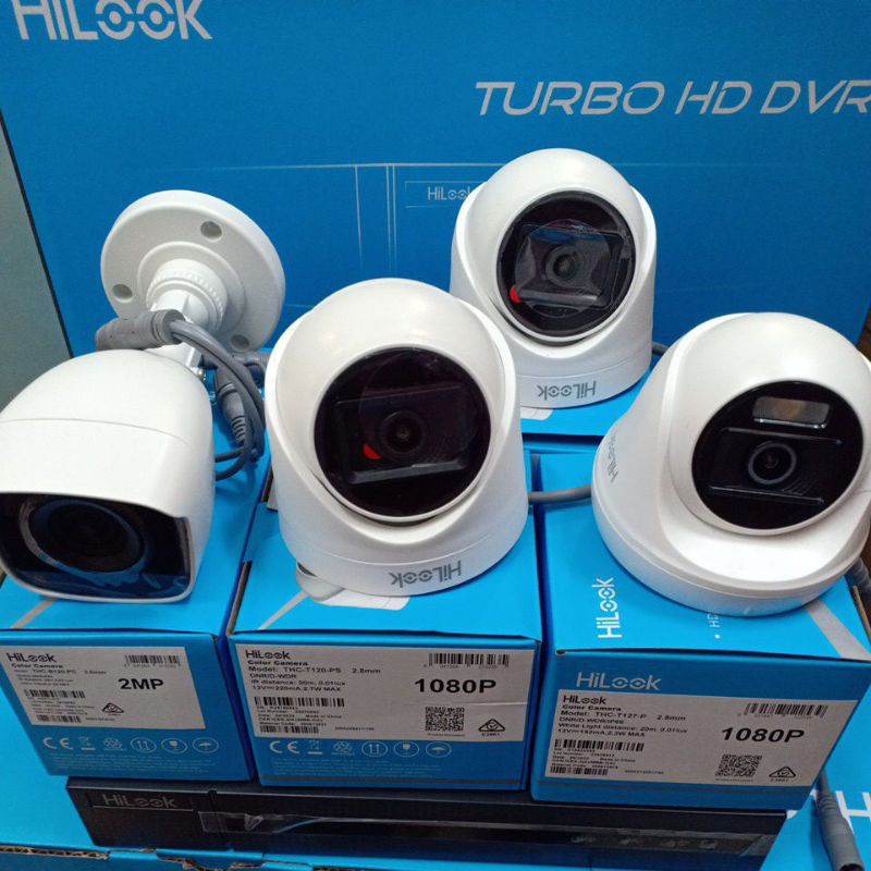 PAKET CCTV HILOOK 4 CHANNEL 4 CAMERA KOMPLIT TINGGAL PASANG