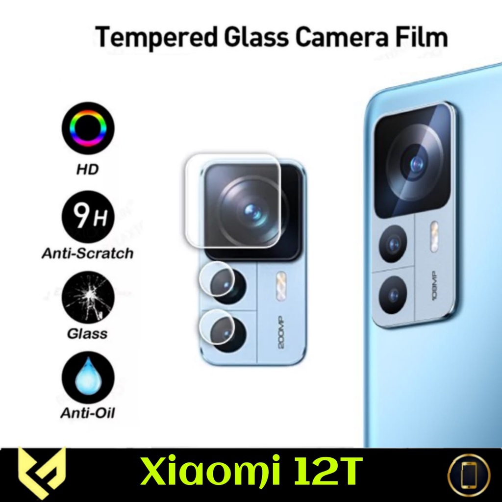 Tempered Glass Camera Non fUll For XIAOMI 12T Anti Gores Camera Belakang pelindung lensa camera - Fids