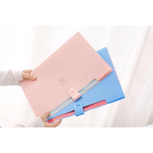 

■»► B 059 | ORGANIZER FILE FOLDER 5 SLIDE SMILE | DOCUMEN BAG 5 POCKET | MAP SMILE