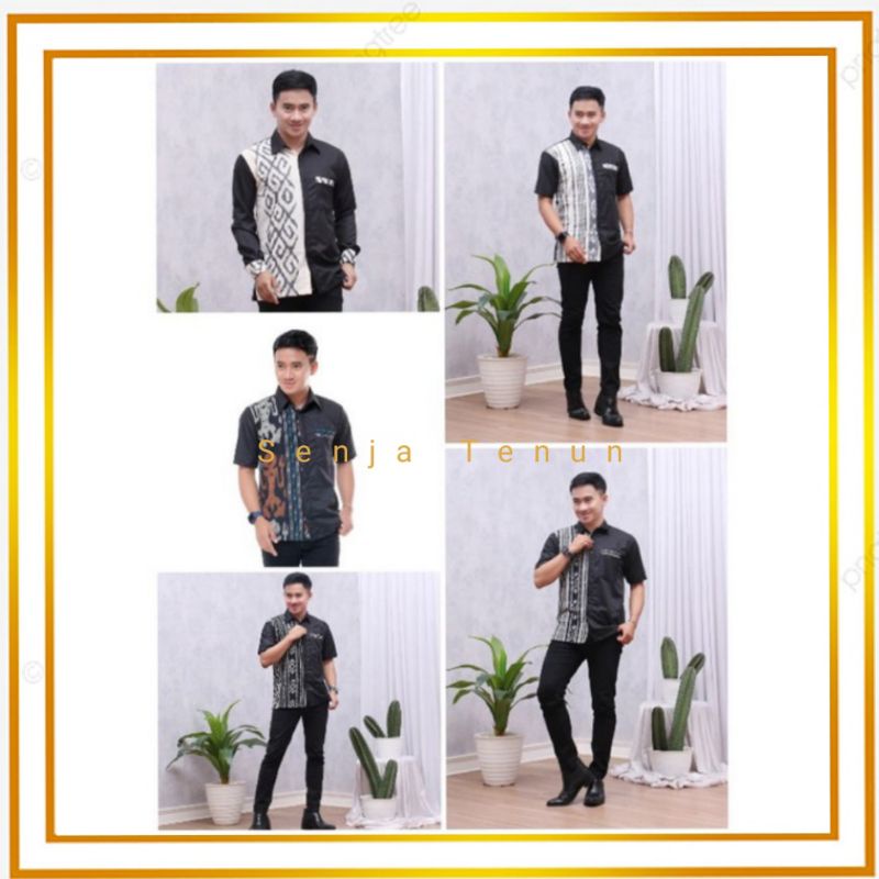 Kemaja tenun kombinasi toyobo/baju tenun pria kombinasi toyobo