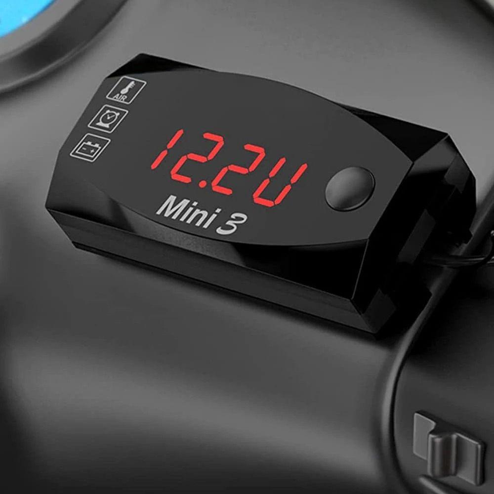 Top Jam Waktu Digital Presisi Tinggi Anti Air IP67 Untuk Motor Skuter Mobil Perahu Voltmeter
