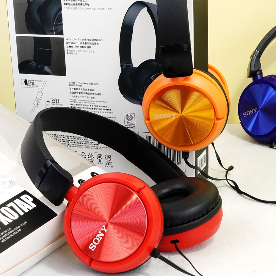 HEADPHONE SONY MDR-X07AP HEADPHONE HEADSET SUPER BASS