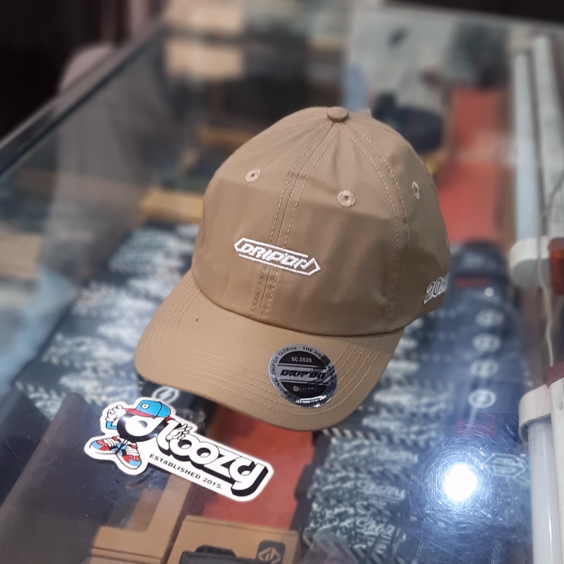 DRIP ON Topi Baseball Polocap Polo Cap Logo Khaki 010