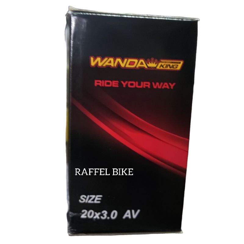 Termurah. Ban dalam Wanda King 20x3.0 AV. Ban dalam 20x3.0. Ban dalam BMX. Ban dalam 20
