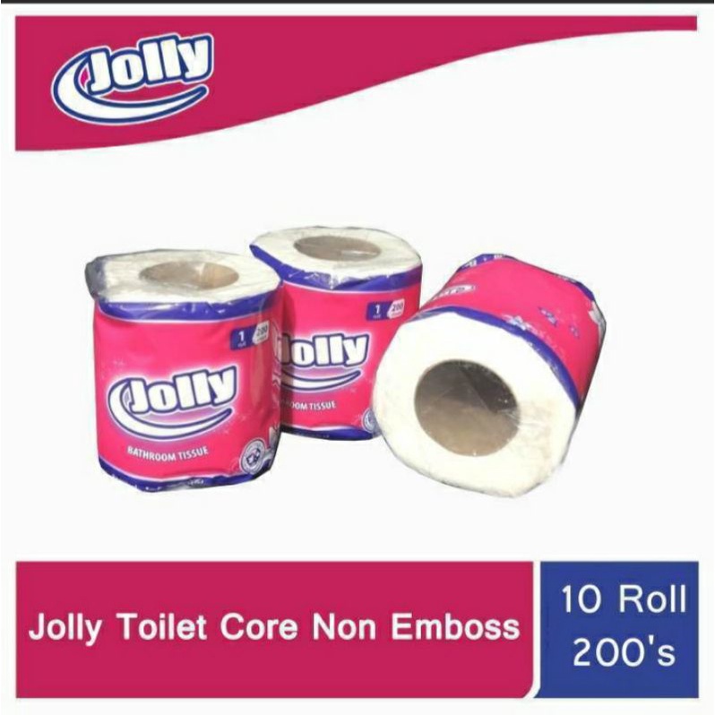 Tissue Roll Toilet Merk Jolly kemasan per 1 Roll berat 95 gram halus dan lembut