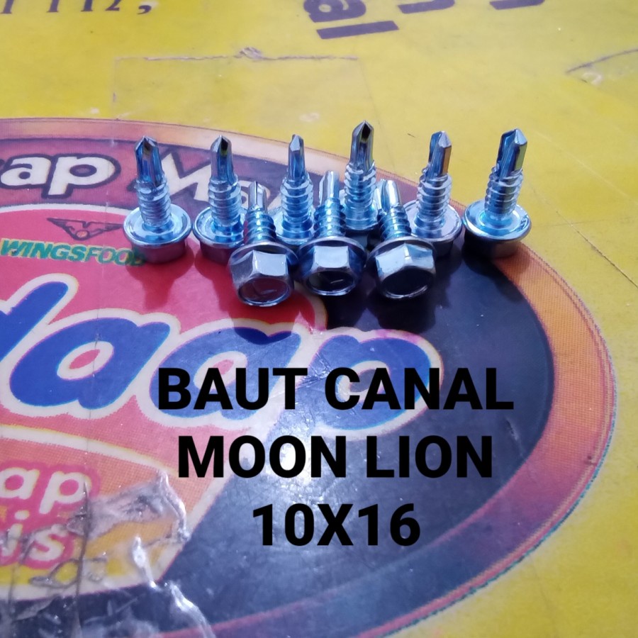 Baut baja ringan 10x16 moon lion