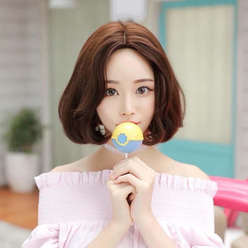 8367 full wig korean blow tanpa poni 35 cm